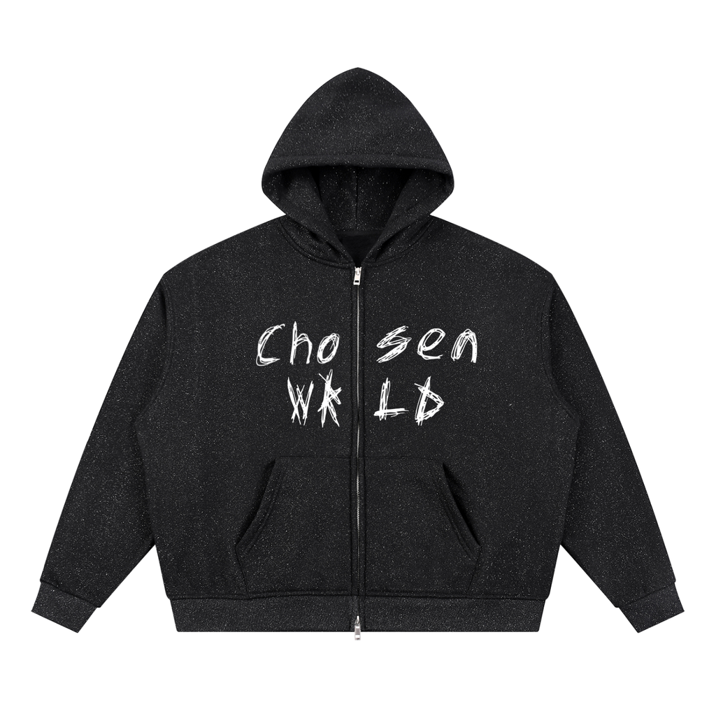 Unisex Sparkles Full Zip Boxy Hoodie (Christ Edition)