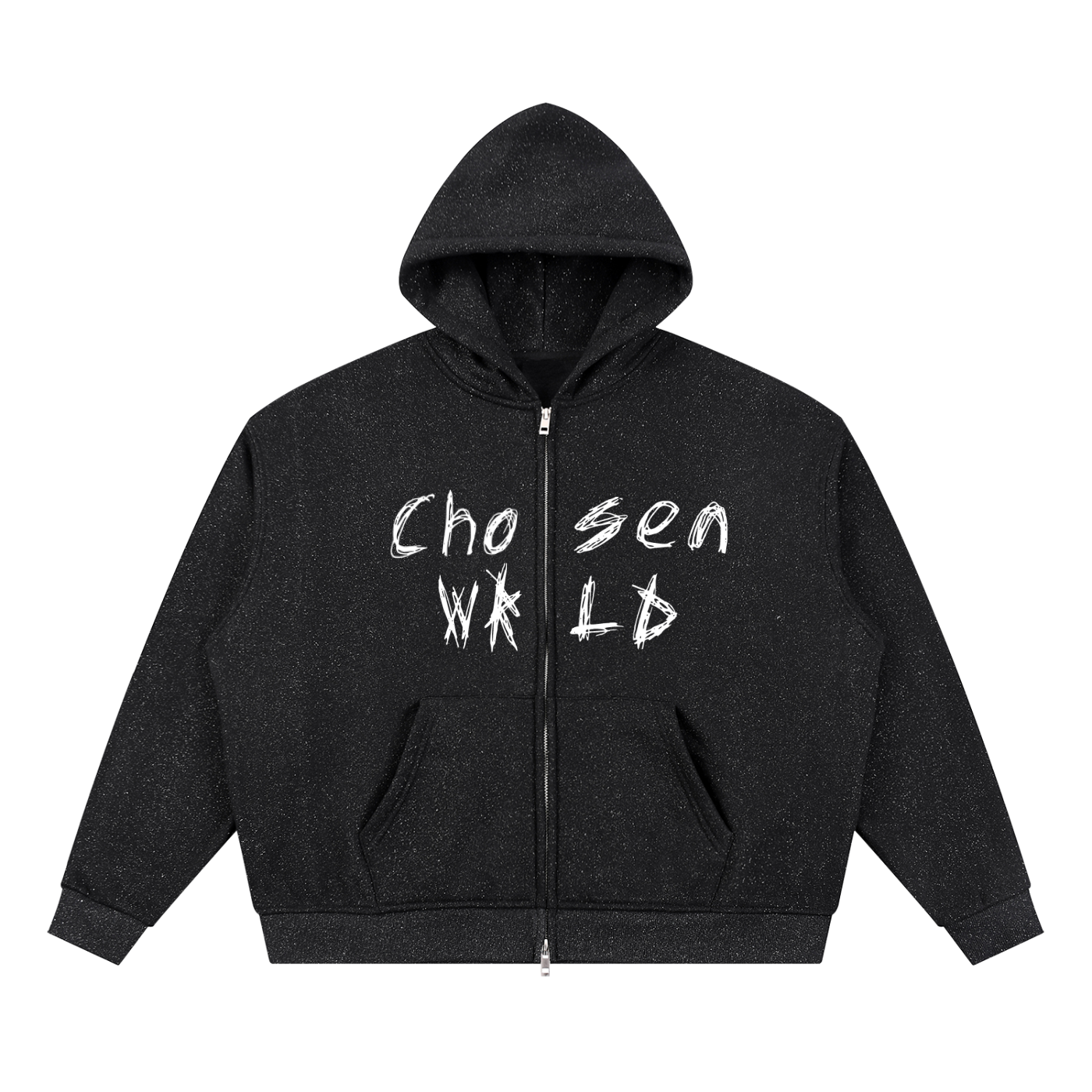 Unisex Sparkles Full Zip Boxy Hoodie (Christ Edition)